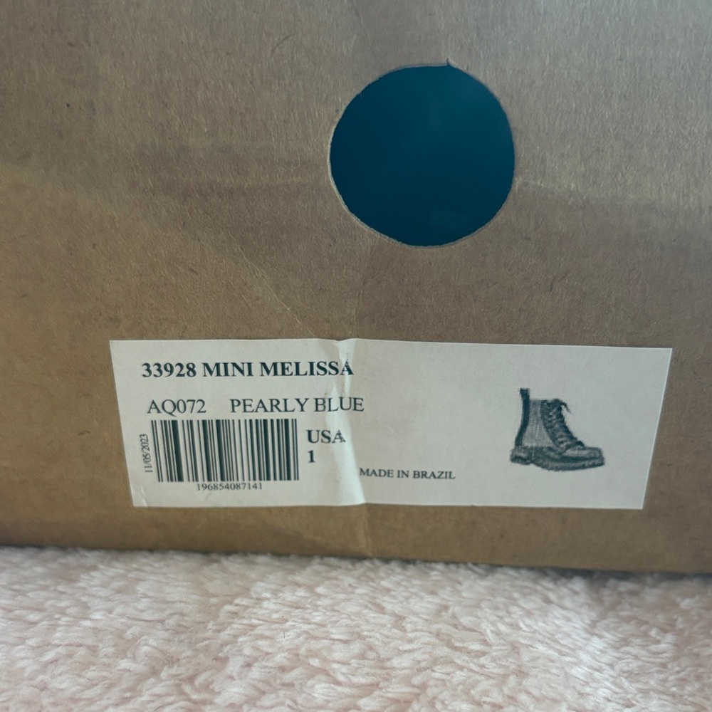 Mini Melissa Pearly Blue Footwear